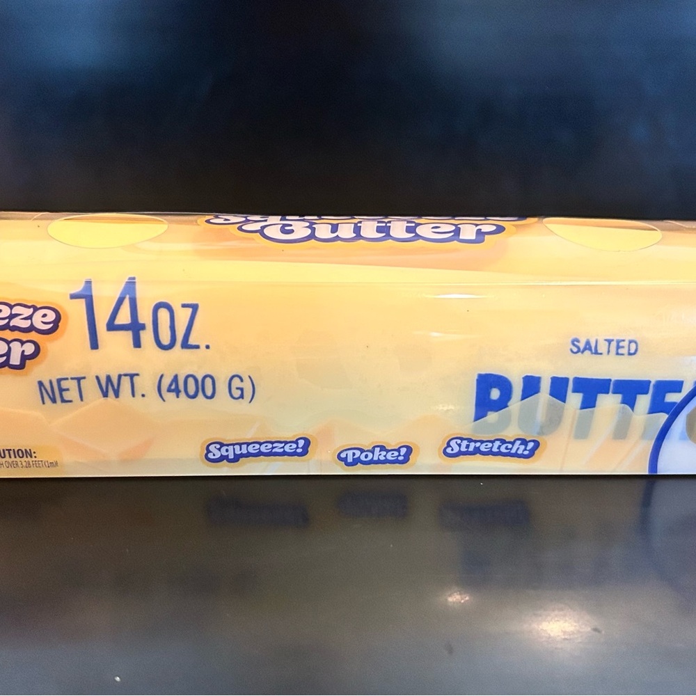 Viral large 14 oz Butter Squeeze Squish Toy Salted Butter Stick